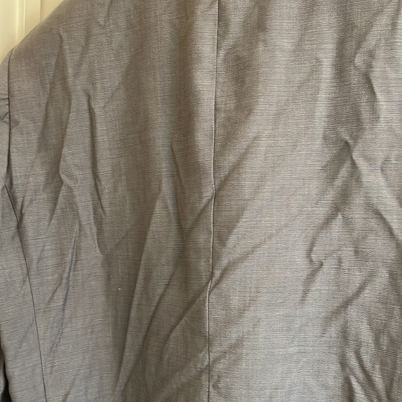 ♻️ Profilo Uomo Gray Men Suit Jacket Blazer Bronze Crescent Buttons size 52R/46W - Picture 13 of 16